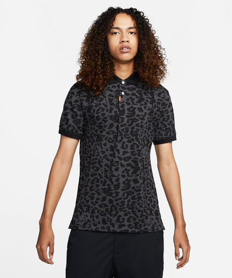 Nike - Nike polo golf primal print slim - Smoke Grey/Black