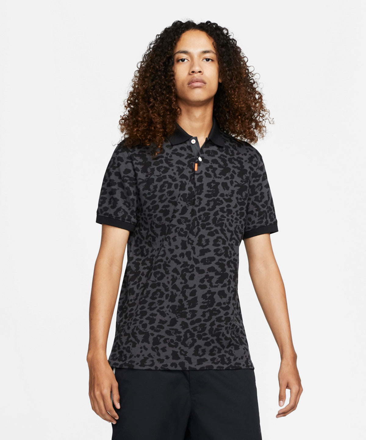 Nike - Nike polo golf primal print slim - Smoke Grey/Black