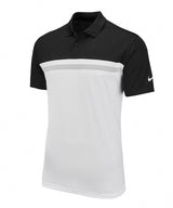 Nike - Nike Victory colour block polo - Black / White / Light Smoke Grey / White