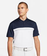 Nike - Nike Victory colour block polo - Black / White / Light Smoke Grey / White