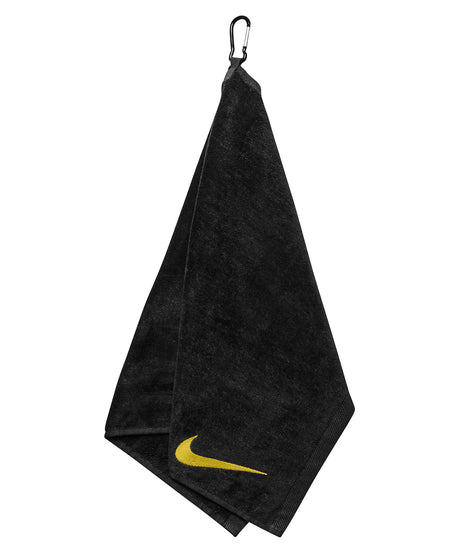 Nike - Nike performance golf towel - Black/Metallic Gold