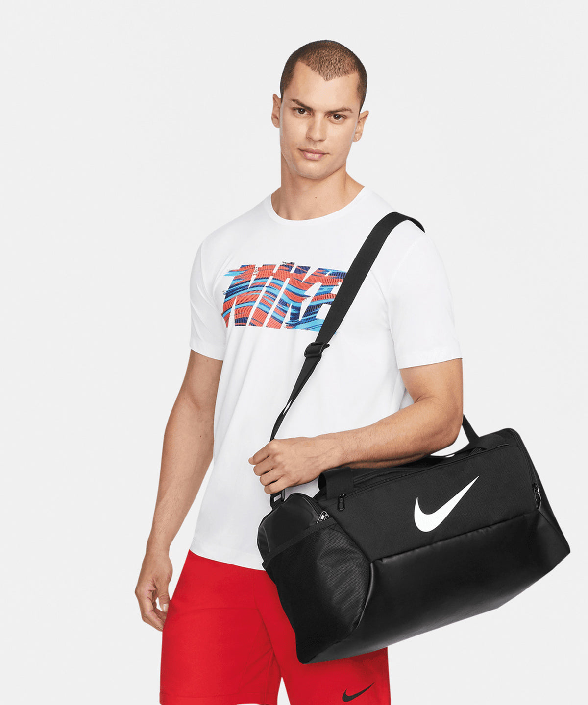 Nike - Nike Brasilia small duffle 9.5 (41L) - Black/White