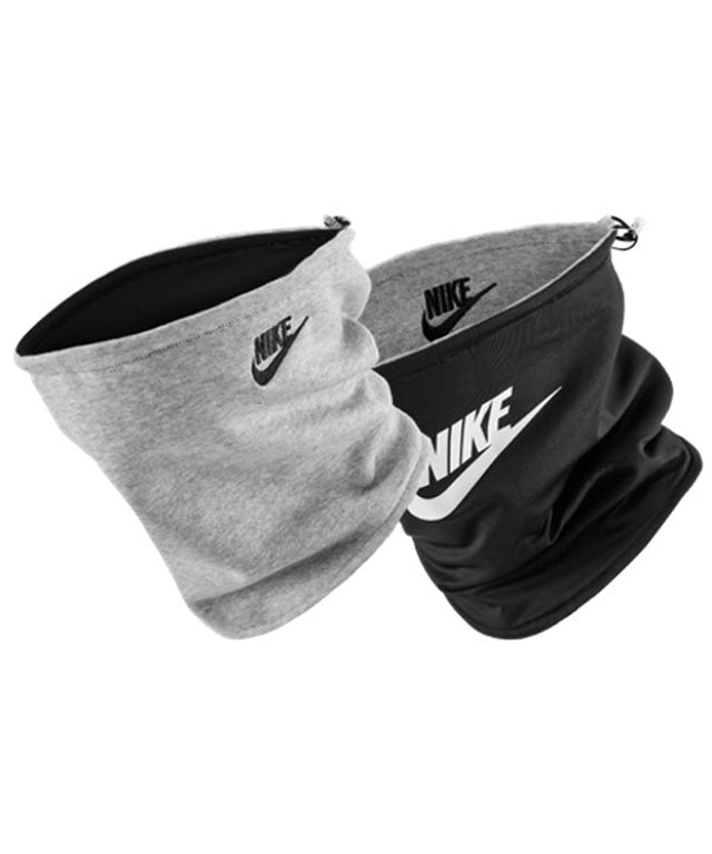 Nike - Nike neckwarmer reversible club fleece - Dark Grey Heather/Black/White