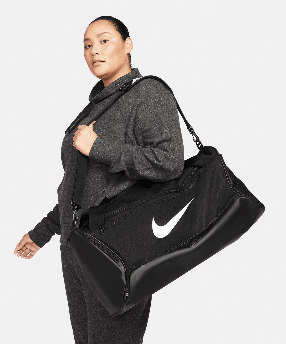 Nike - Nike Brasilia 9.5 training medium duffle (60L) - Black/Black/White