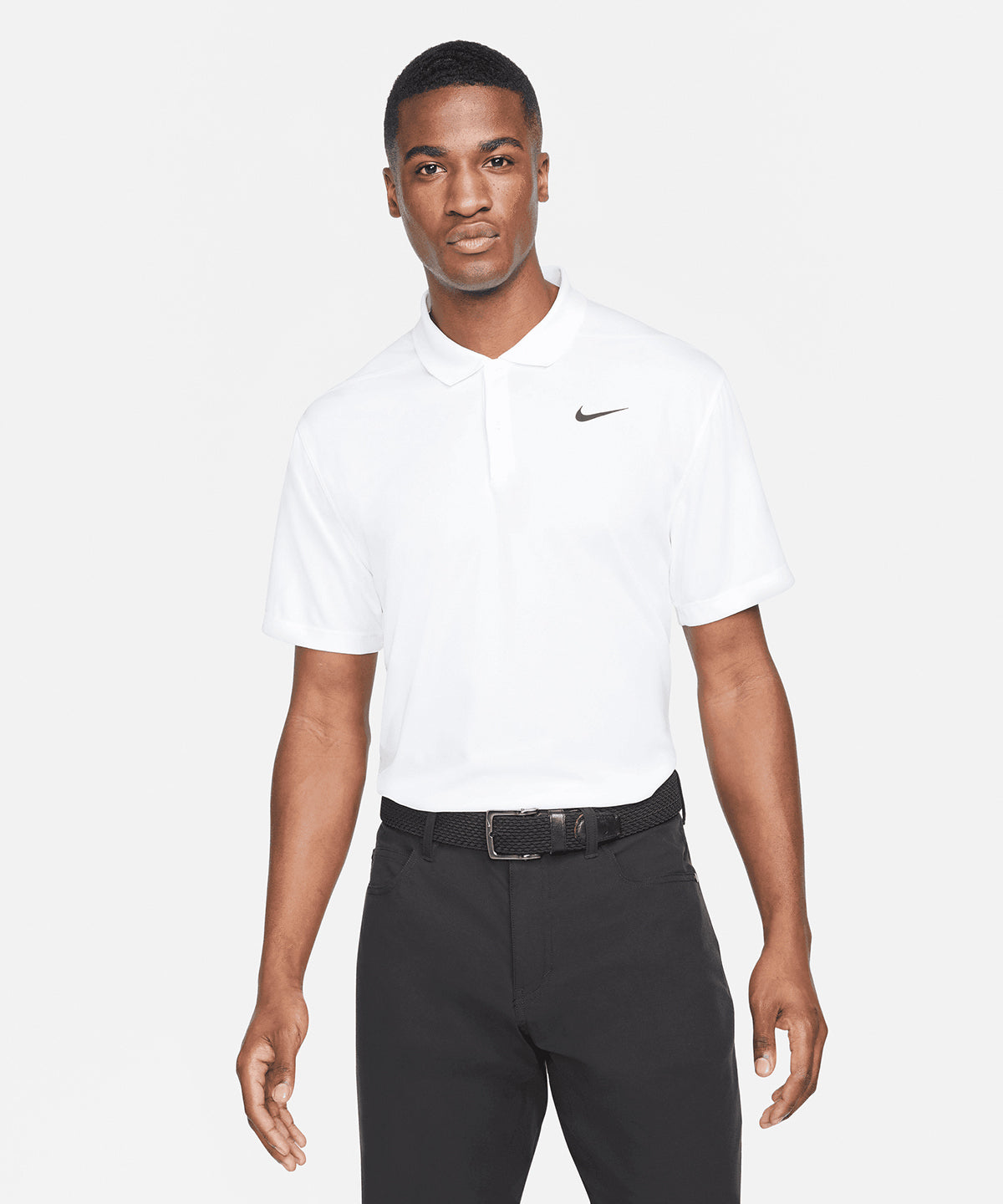 Nike - Nike Dri-FIT victory solid polo - Black/White