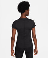 Nike - Women’s Nike One Dri-FIT short sleeve slim top - Black/White