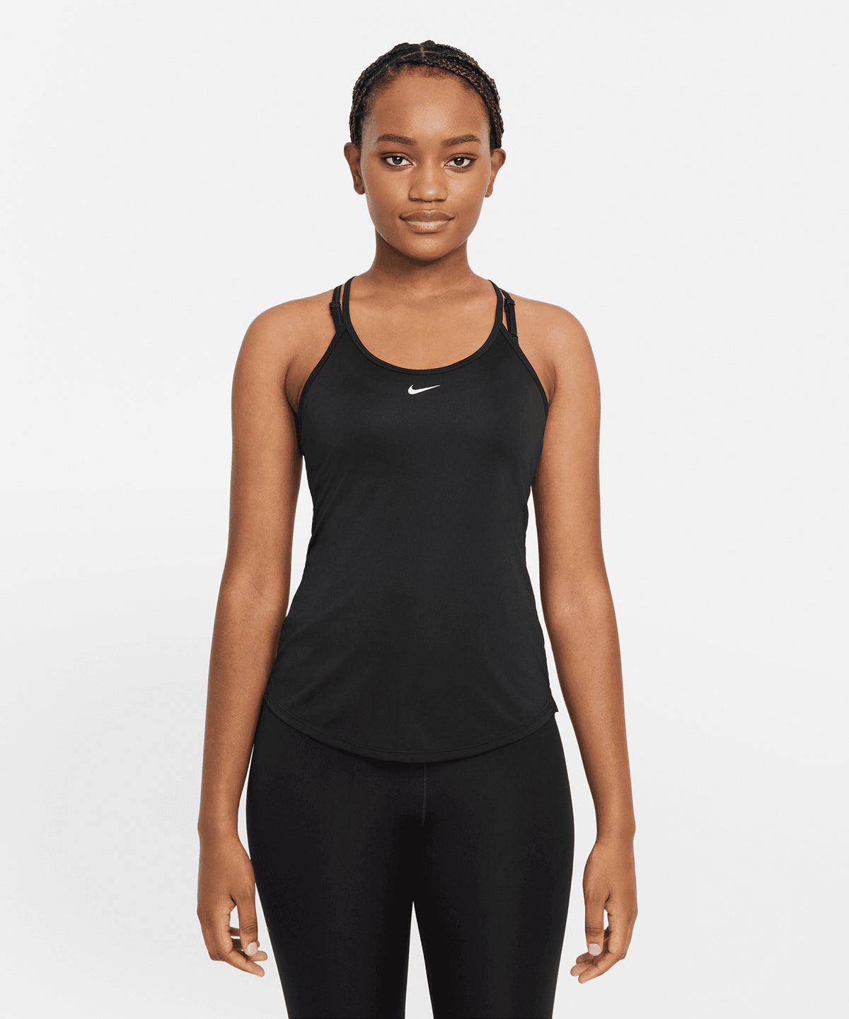 Nike - Women’s Nike One Dri-FIT Elastika standard fit tank - Black/White