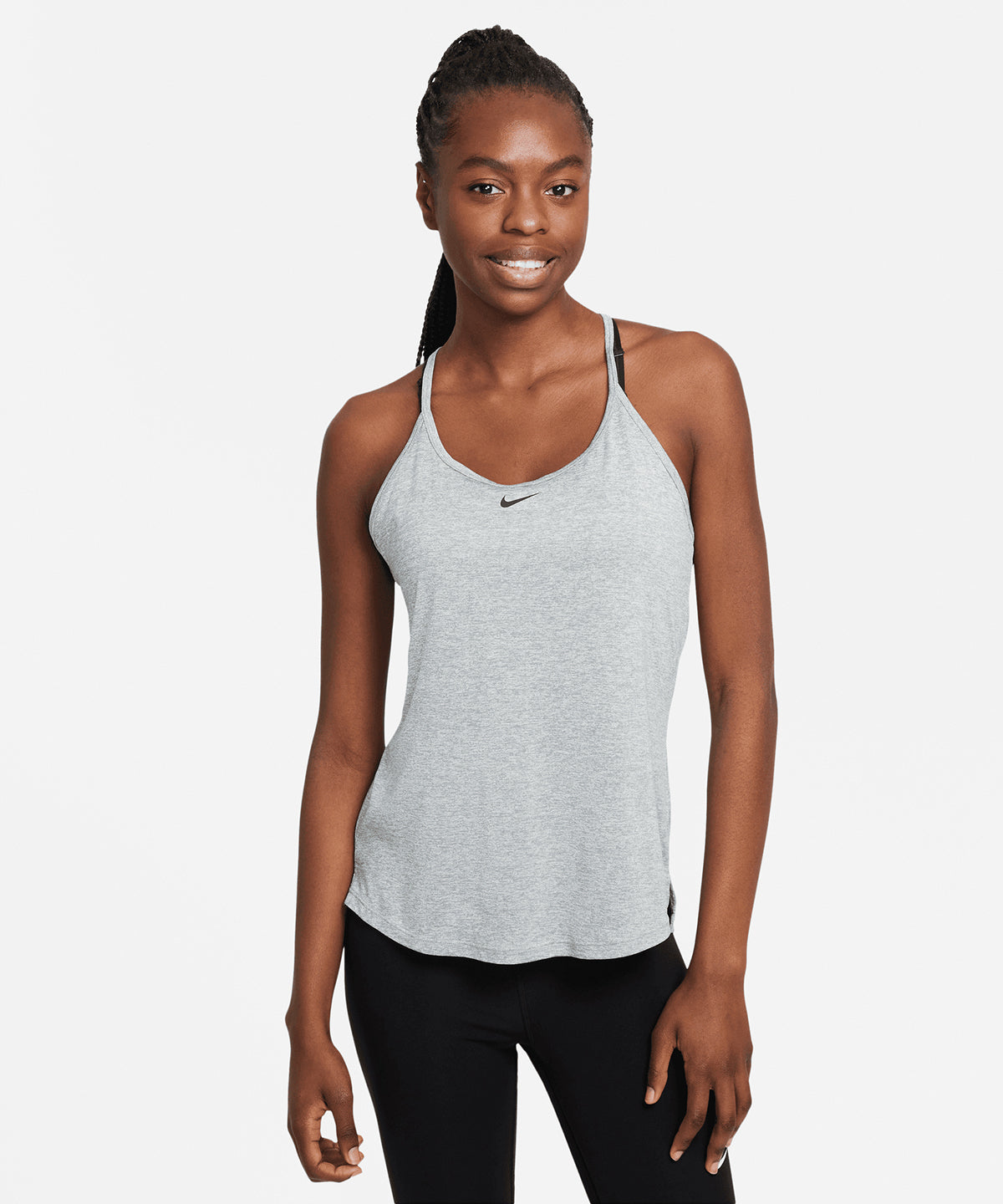 Nike - Women’s Nike One Dri-FIT Elastika standard fit tank - Black/White