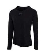 Nike - Women’s Nike One Luxe Dri-FIT long sleeve standard fit top - Black/Reflective Silver