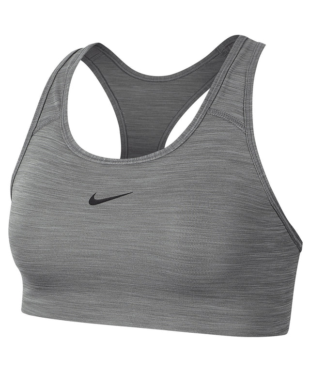 Nike - Women’s Nike Dri-FIT Swoosh one-piece bra - Smoke Grey/Heather/Black