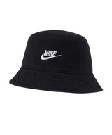 Nike - Nike Sportswear washed bucket hat - Black/White