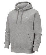 Nike - Nike Club hoodie - Dark Grey Heather/Matte Silver/White