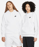 Nike - Nike Club hoodie - White/White/Black