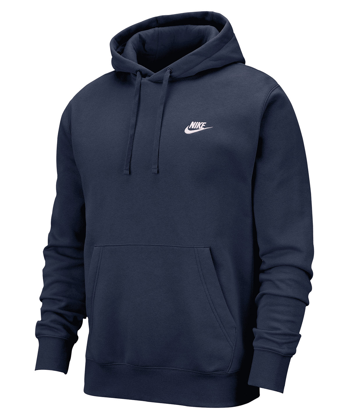 Nike - Nike Club hoodie - Midnight Navy/Midnight Navy/White