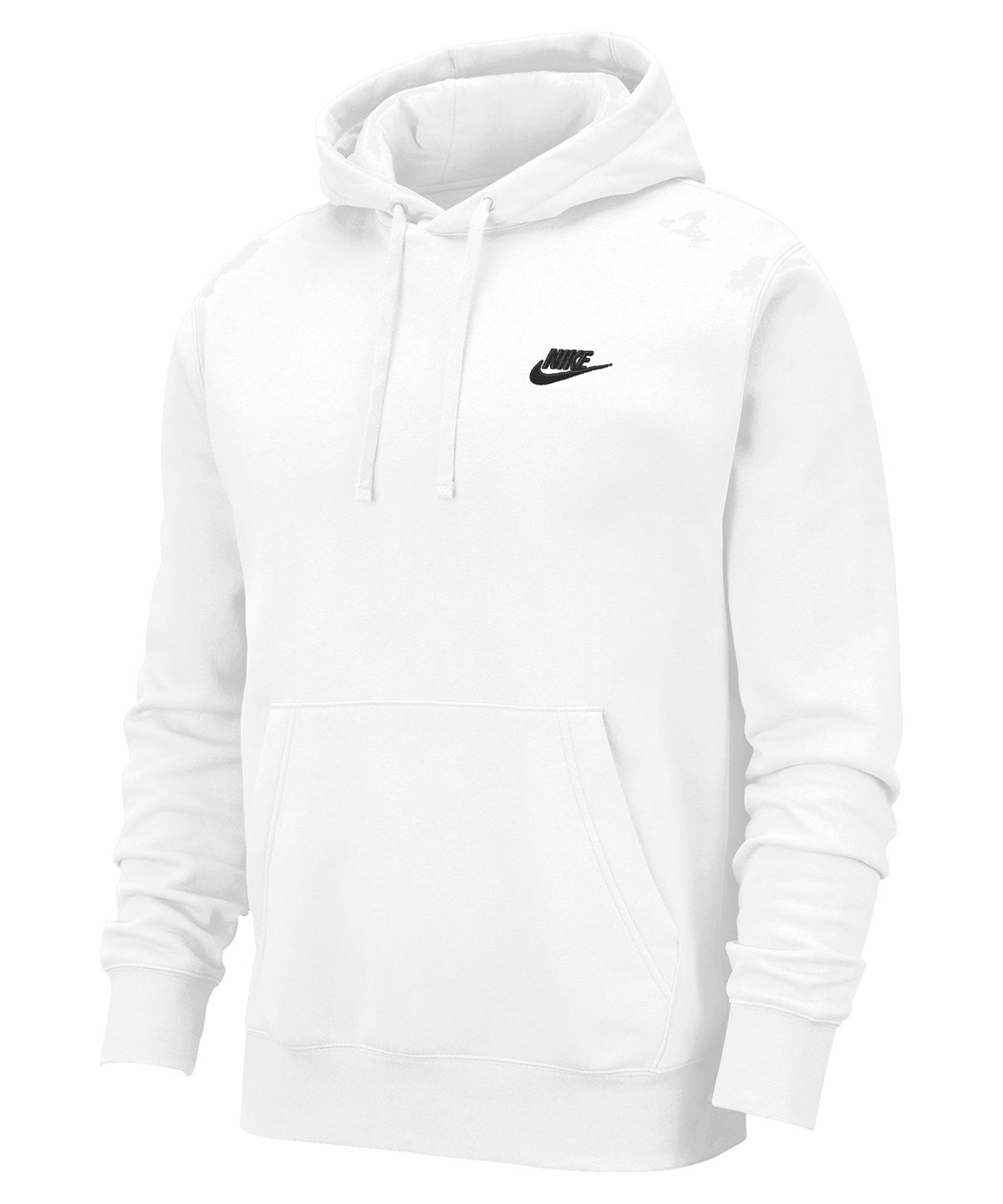 Nike - Nike Club hoodie - White/White/Black