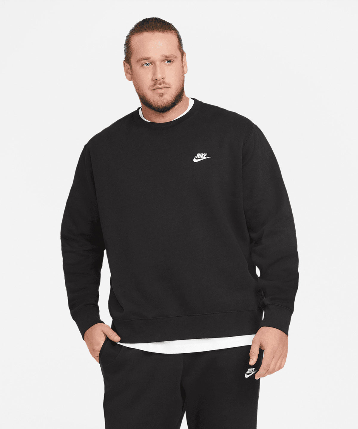 Nike - Nike Club crew - Black/White