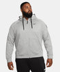 Nike - Nike men’s full-zip fitness hoodie - Dark Grey Heather/ Particle Grey/ Black