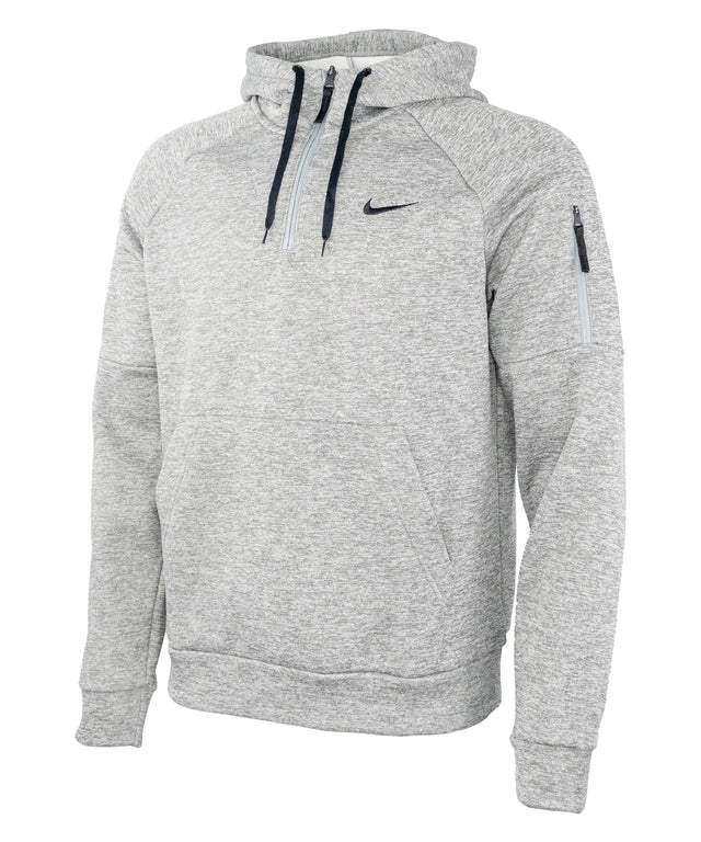 Nike - Nike men’s 1/4 zip fitness hoodie - Dark Grey Heather/Particle Grey/Black