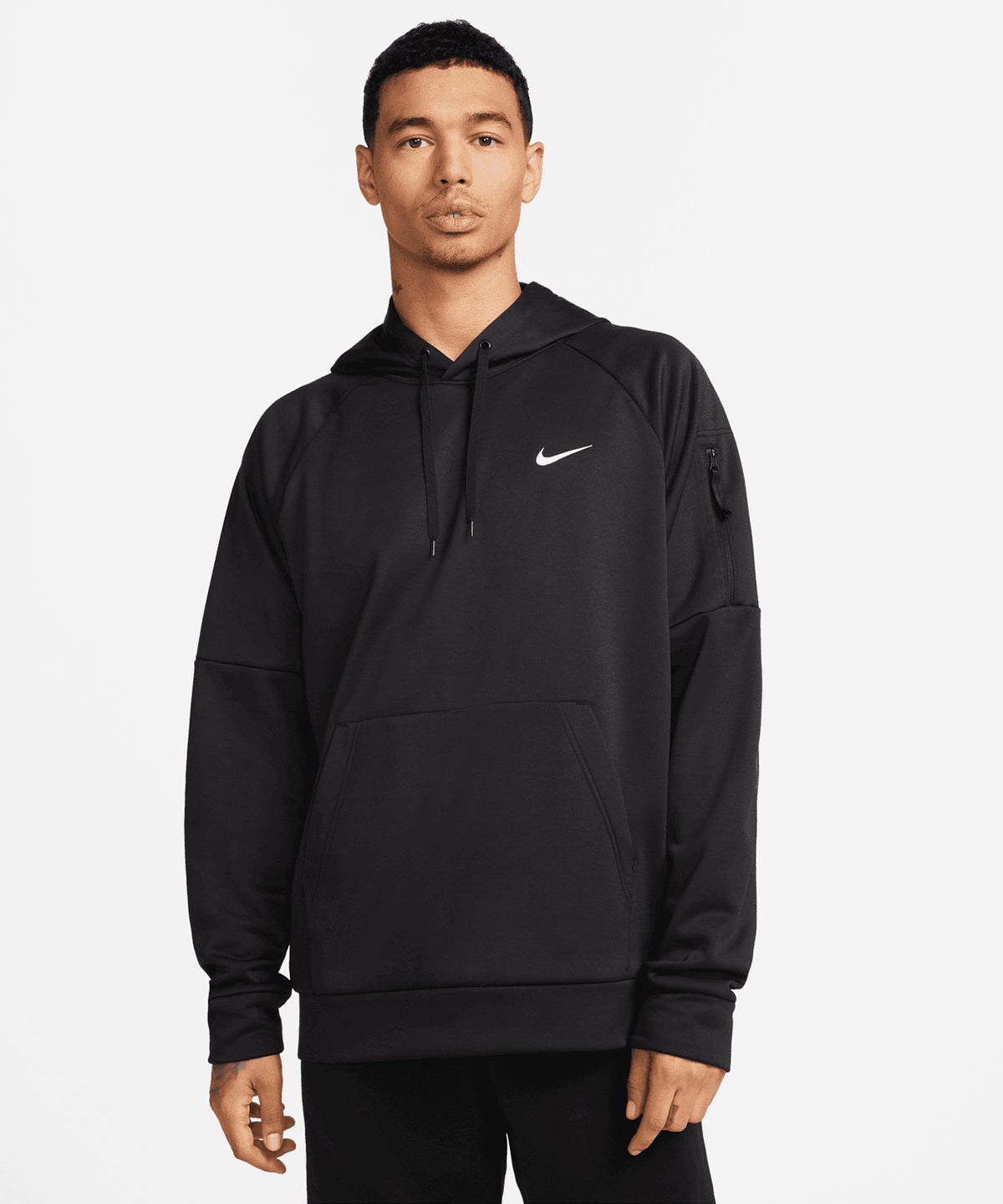 Nike - Nike men’s pullover fitness hoodie - Dark Grey Heather/Particle Grey/ Black