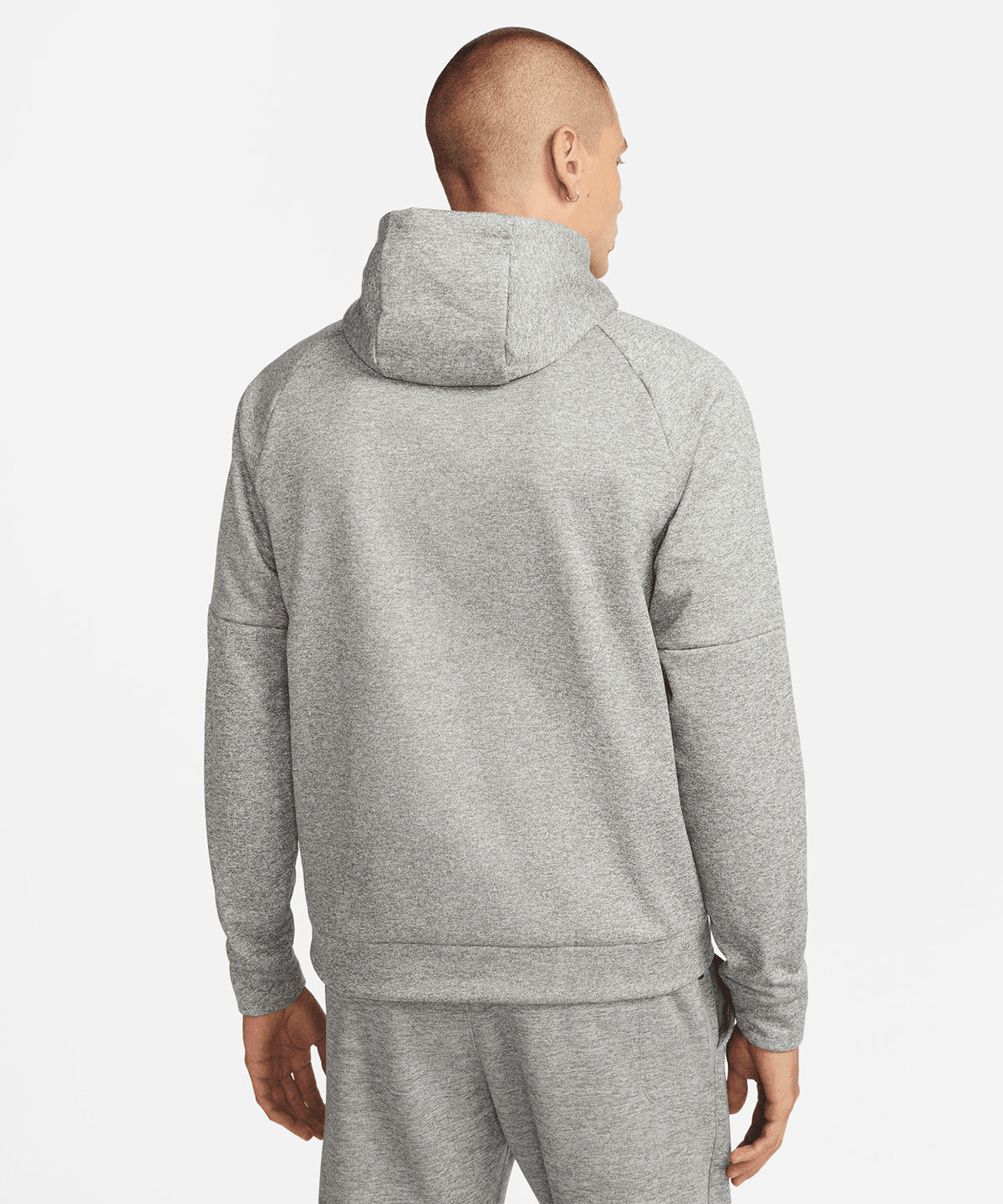 Nike - Nike men’s pullover fitness hoodie - Dark Grey Heather/Particle Grey/ Black