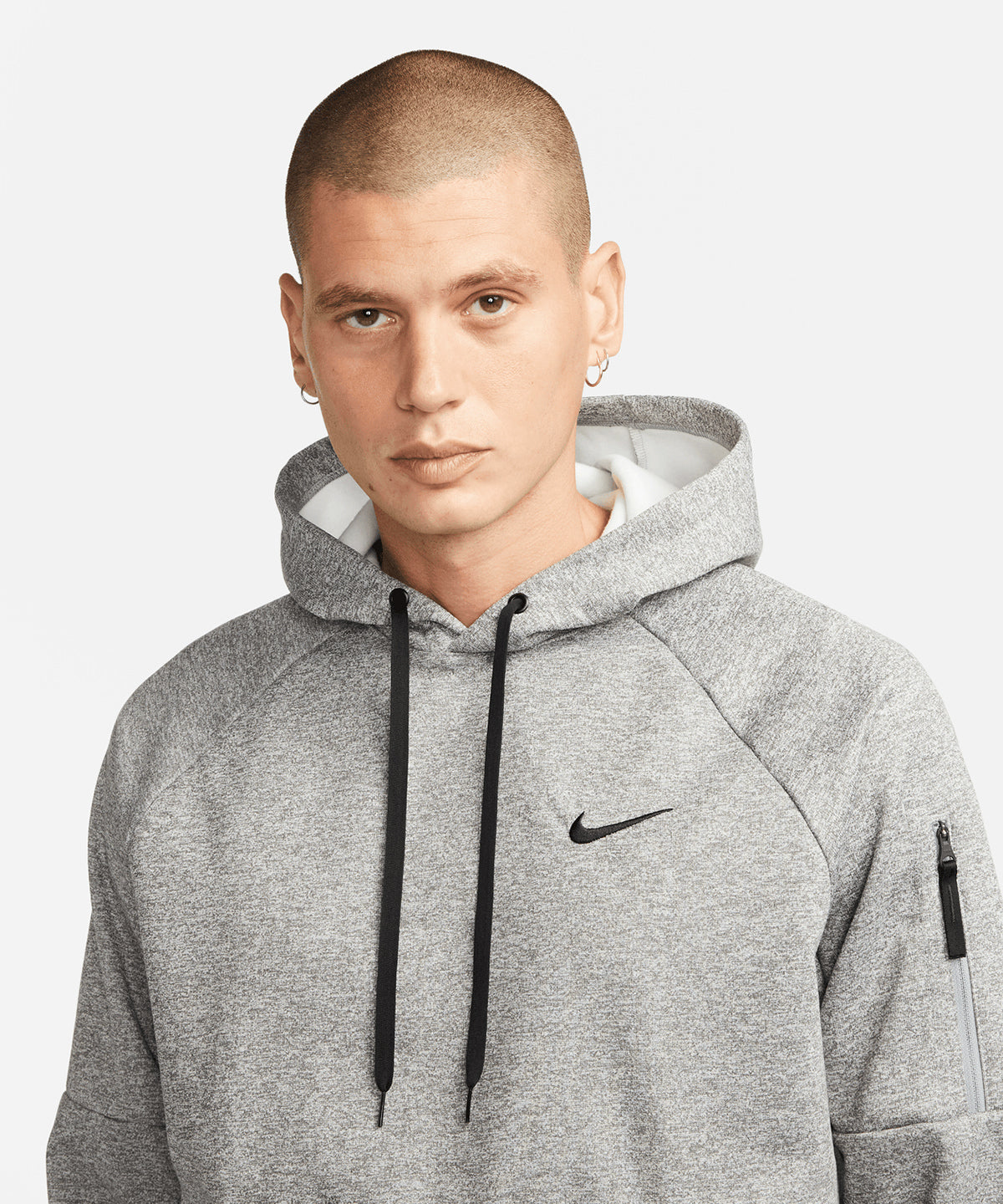 Nike - Nike men’s pullover fitness hoodie - Black/Black/White