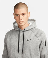 Nike - Nike men’s pullover fitness hoodie - Dark Grey Heather/Particle Grey/ Black