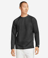 Nike - Nike Dri-FIT Tour crew quilted top - Black/Black/White