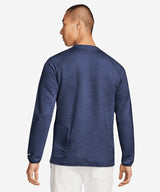 Nike - Nike Dri-FIT Tour crew quilted top - Midnight Navy/Midnight Navy/White