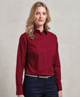 Classic Long Sleeve Blouse for Women - Rich Violet