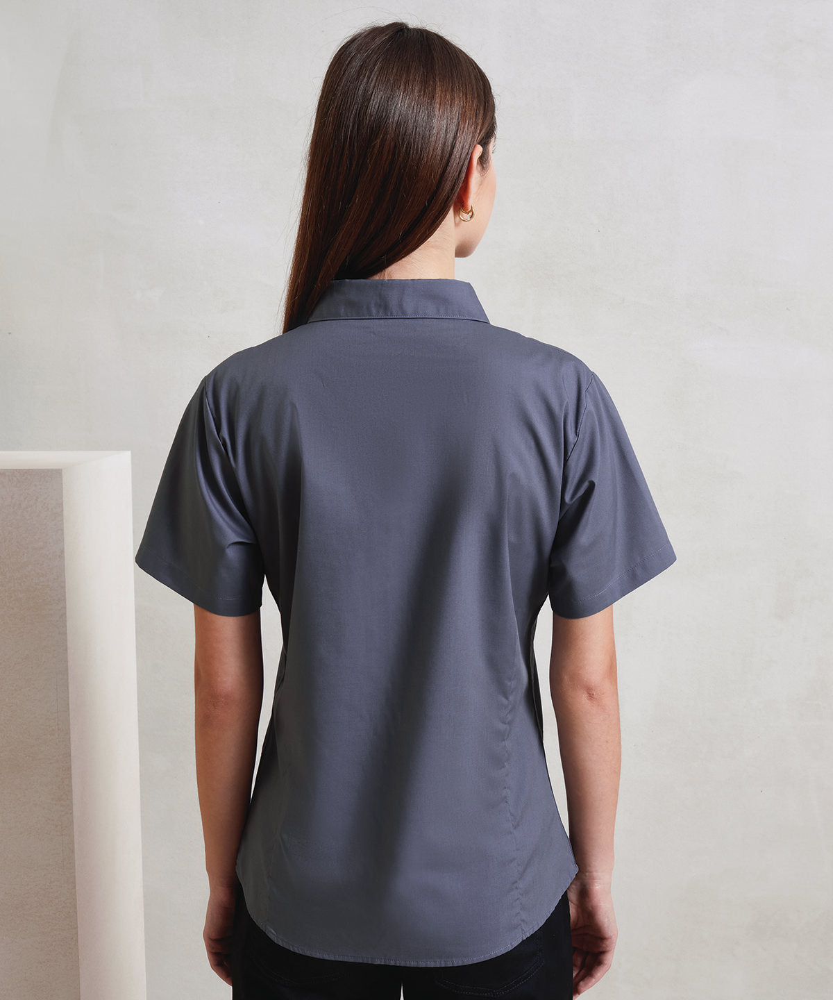 Classic Women's Short Sleeve Blouse - Sapphire