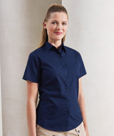 Classic Women's Short Sleeve Blouse - Sapphire