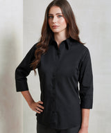 Classic ¾ Sleeve Blouse for Women - Royal