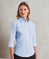 Classic ¾ Sleeve Blouse for Women - Royal