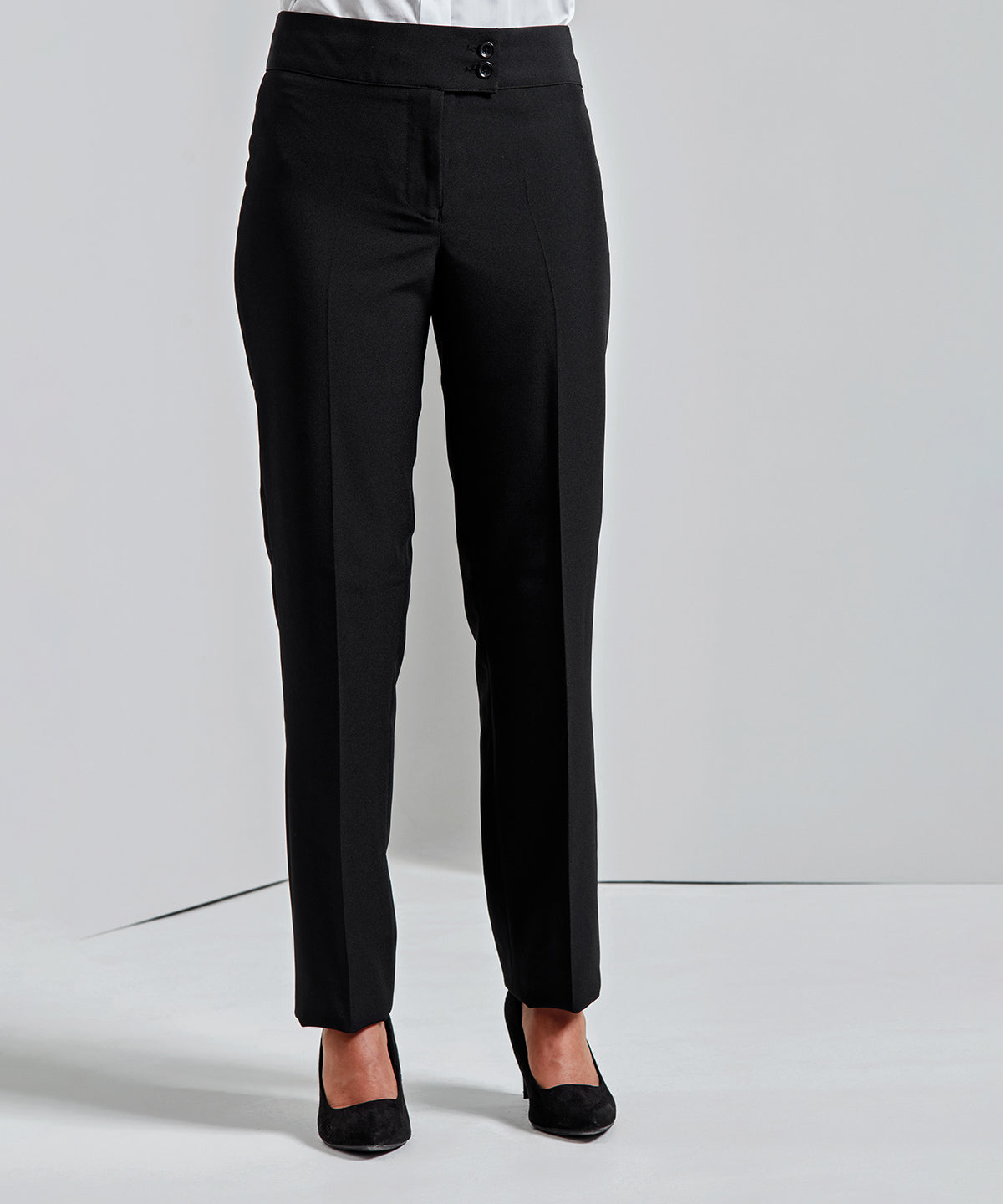 Comfy Classic Straight Leg Pants - Heather Black