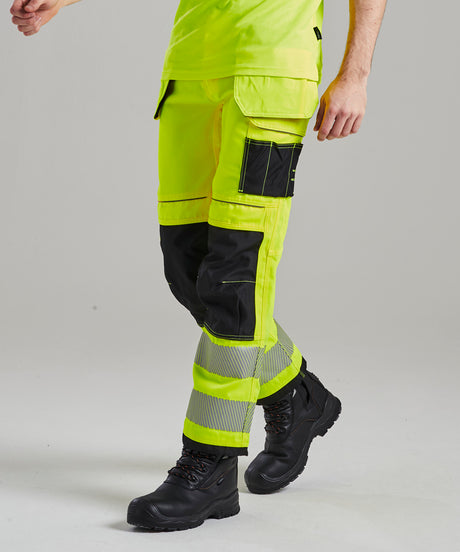 High Visibility Work Pants - Orange/Black