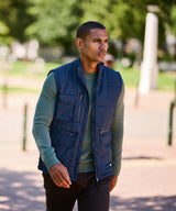 Steller multi-zip bodywarmer - Navy