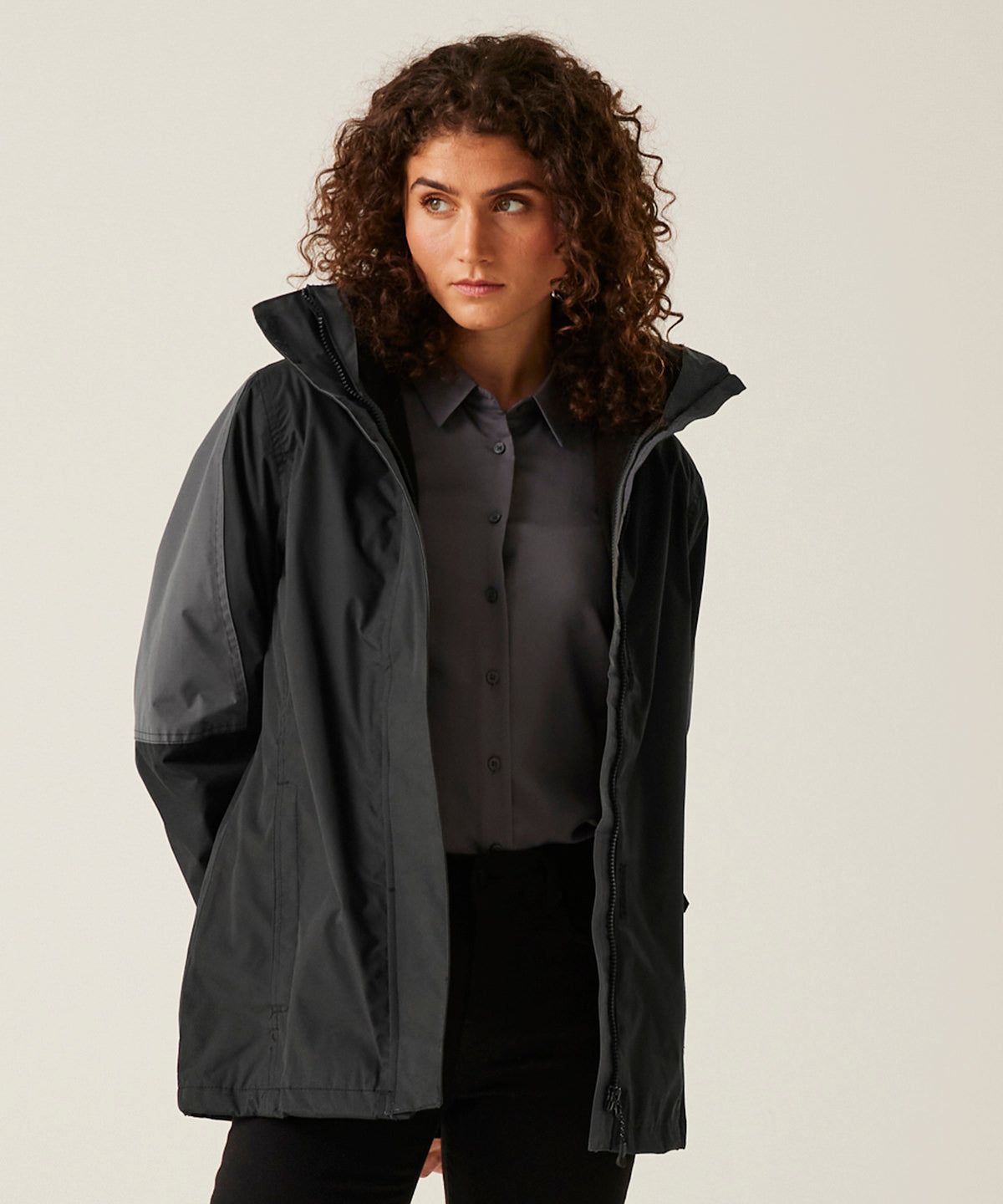 Women's Defender III 3-in-1 jacket - Black/Seal Grey