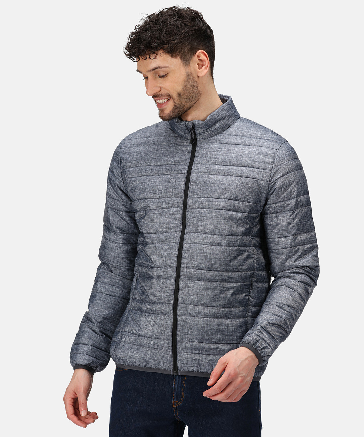 Firedown down-touch jacket - Seal Grey/Black