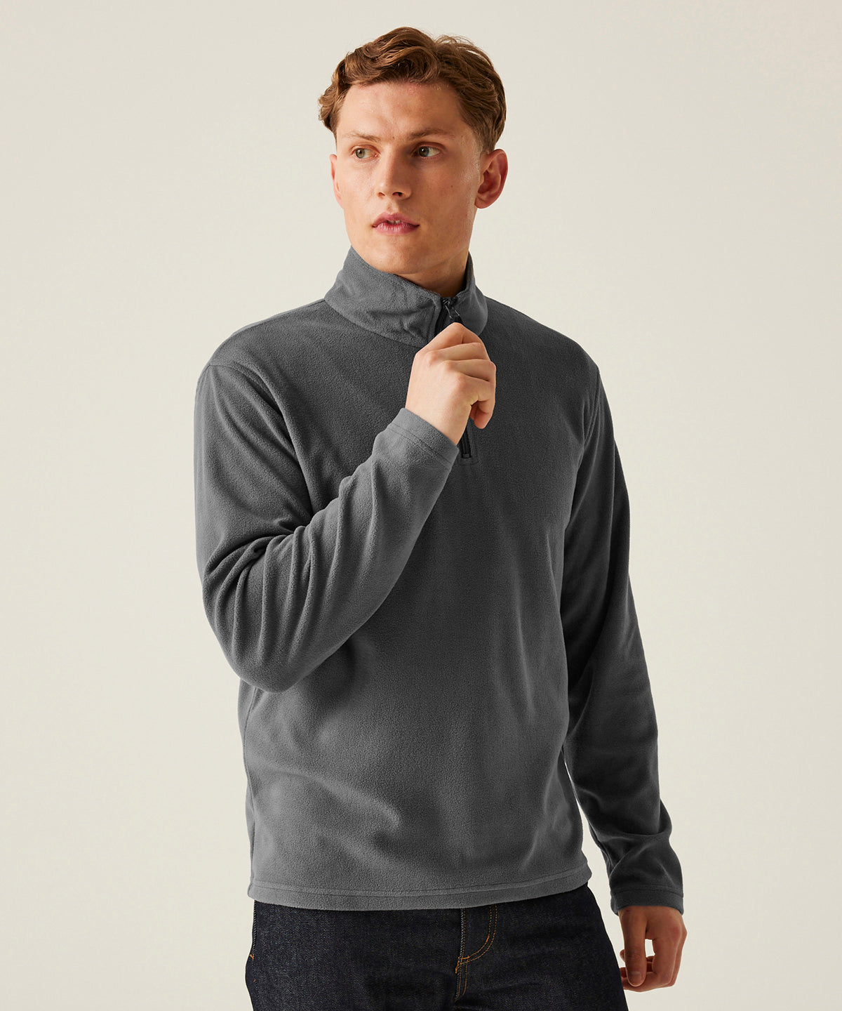 Zip-neck microfleece - Classic Red