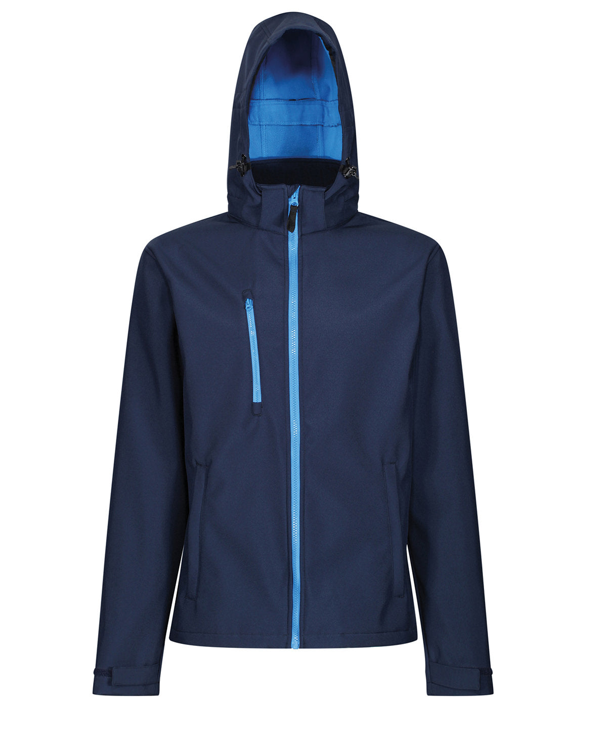 Venturer 3-layer hooded softshell jacket - Navy/French Blue