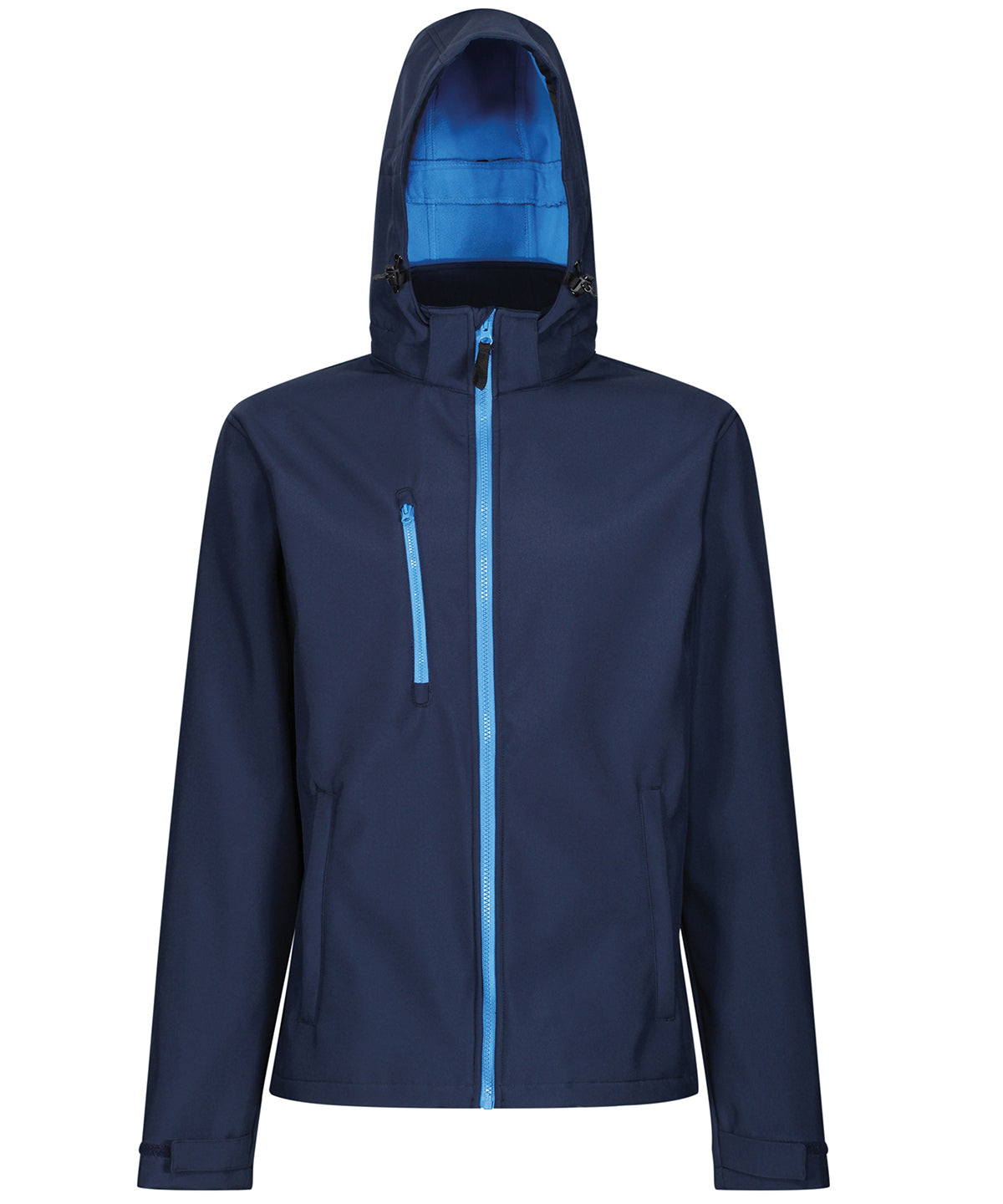 Venturer 3-layer hooded softshell jacket - Navy/French Blue