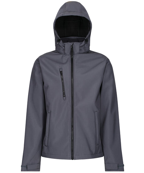 Venturer 3-layer hooded softshell jacket - Seal Grey/Black