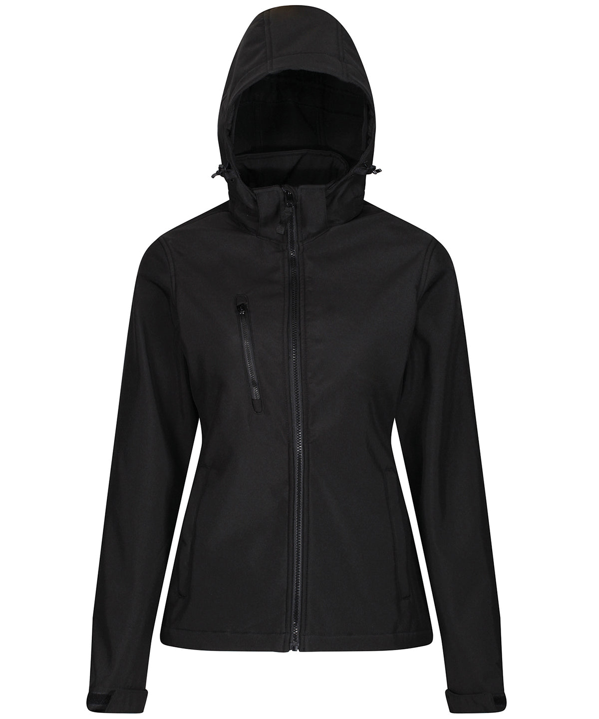 Women's venturer 3-layer hooded softshell jacket - Black