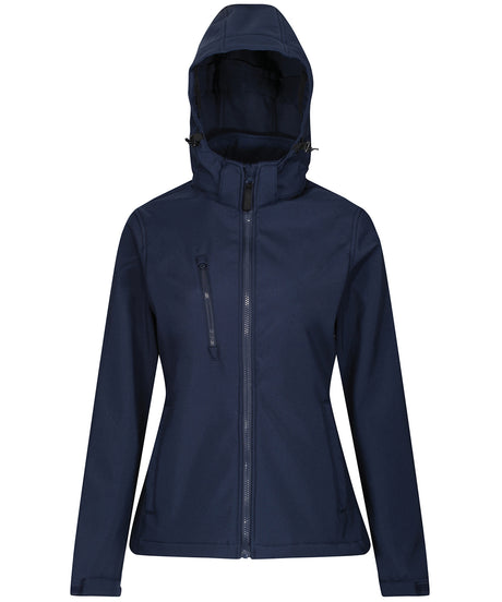 Women's venturer 3-layer hooded softshell jacket - Navy