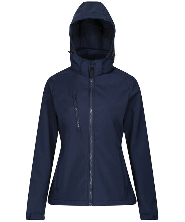 Women's venturer 3-layer hooded softshell jacket - Navy