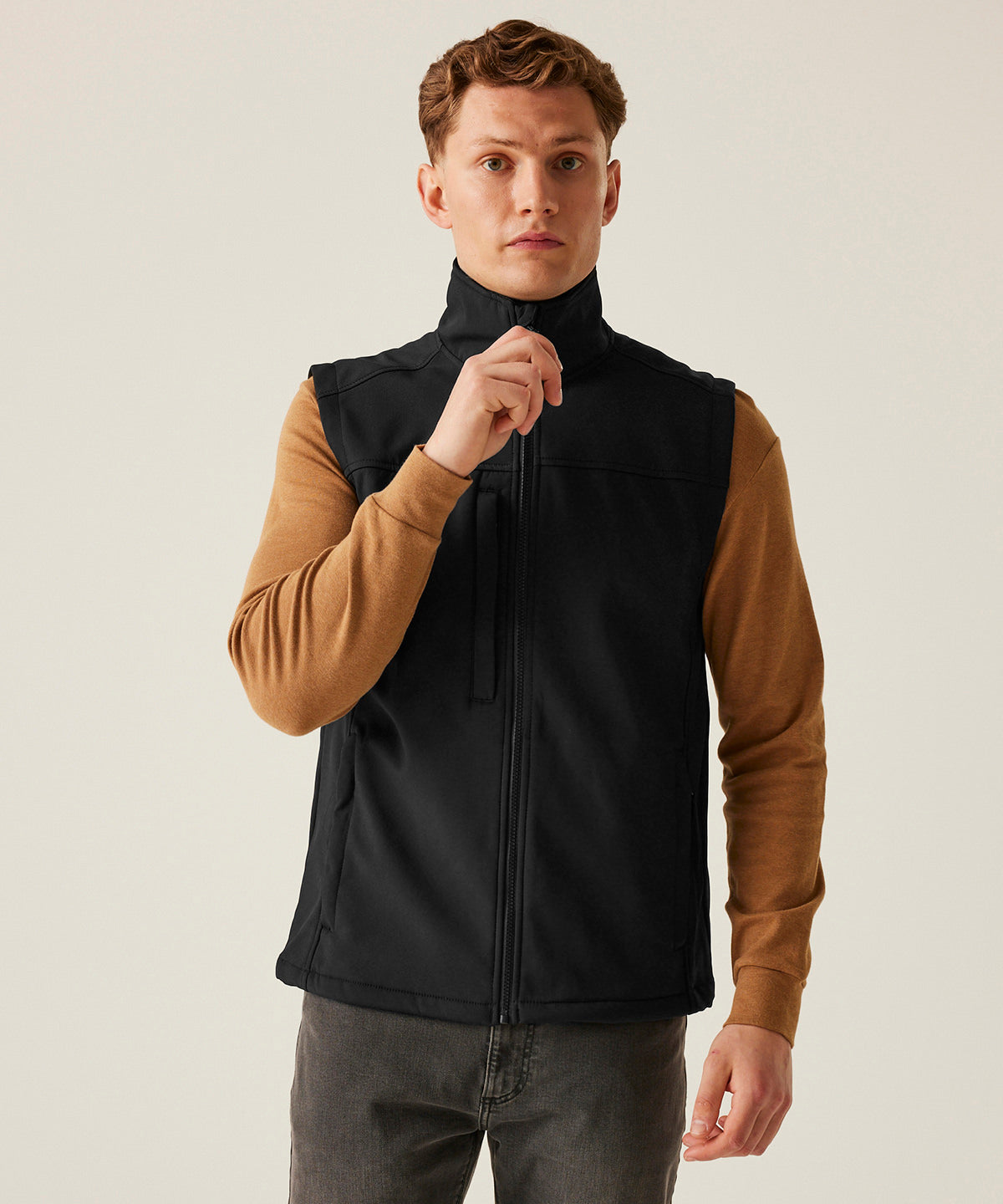 Flux softshell bodywarmer - Black/SealGrey