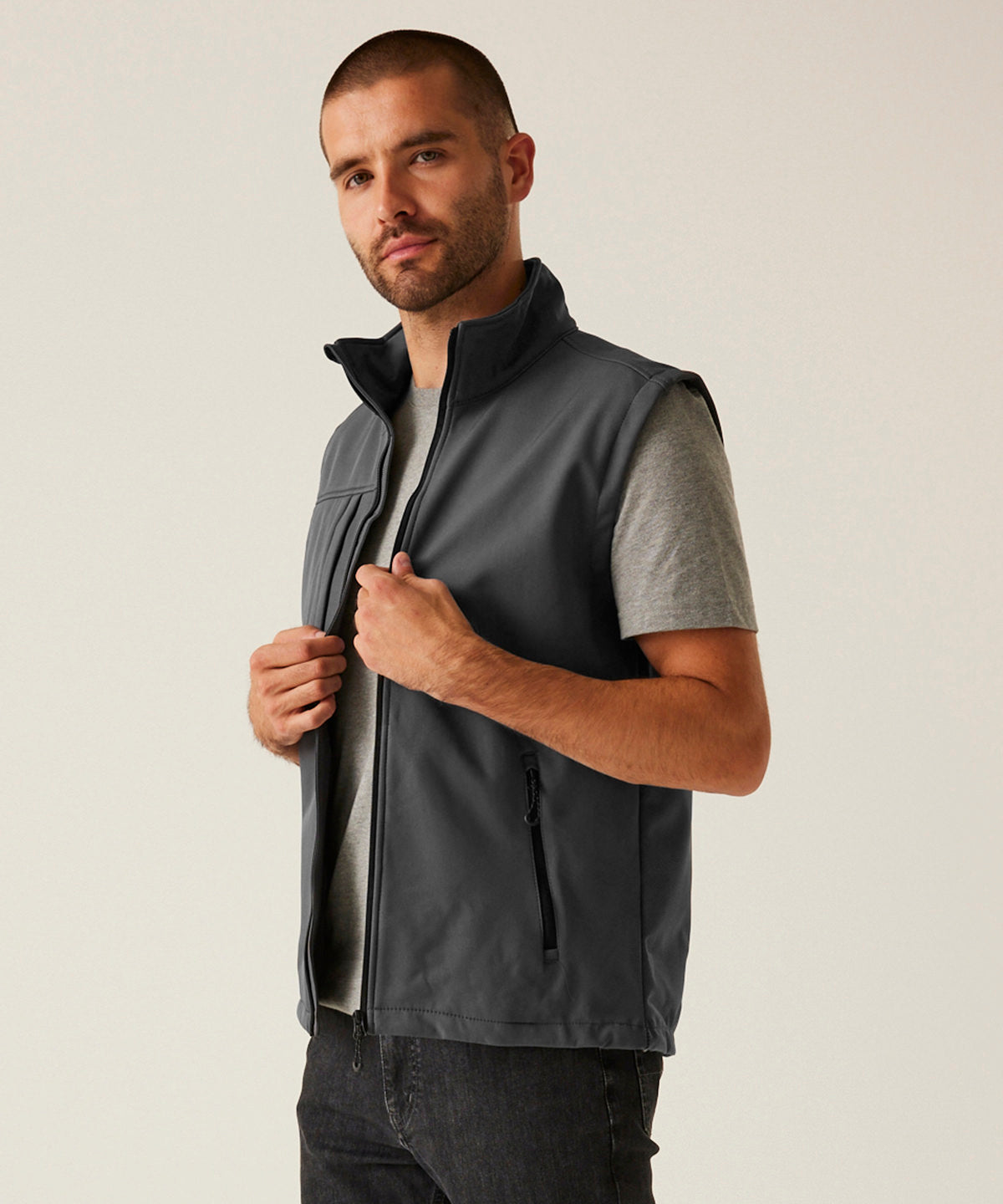 Octagon 3-layer bodywarmer - Black/Black