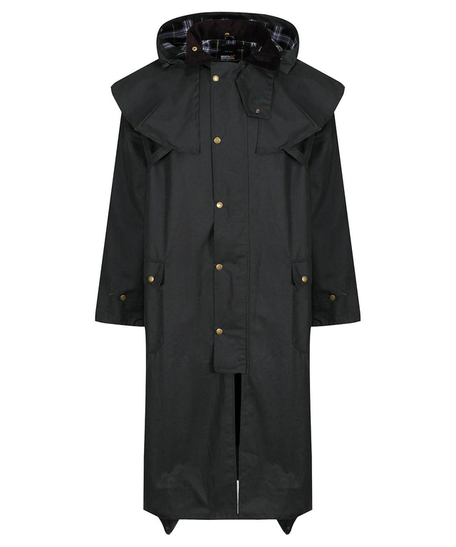 Cranbrook caped wax riding jacket