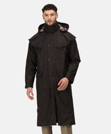 Regatta - Cranbrook caped wax riding jacket - Black