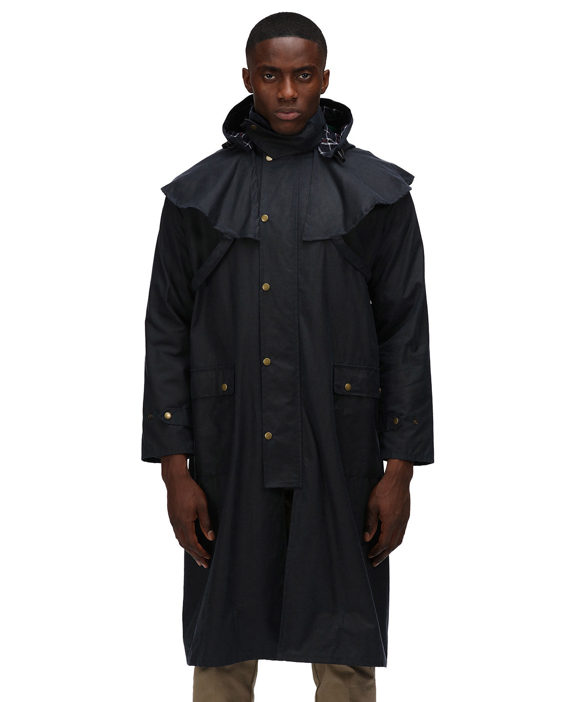 Regatta - Cranbrook caped wax riding jacket - Navy